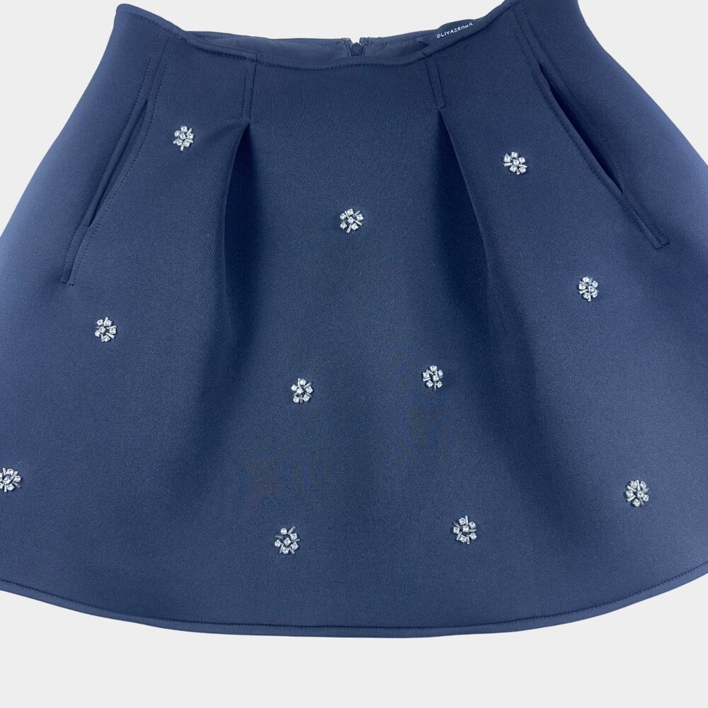 Oliviaceous Skirt Black Sz M Gourgeous Jewelled Embellished–Party Oldmoney Skirt - Picture 13 of 14